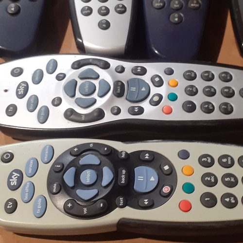 117A - Remote Control lot. Sky boxes and others. All have backs