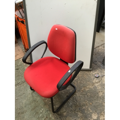 771 - Red Meeting Chair