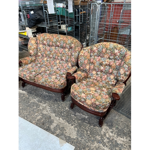 271 - Joynson Holland ercol style mid century two seater sofa & 2x armchairs in clean condition - also has... 