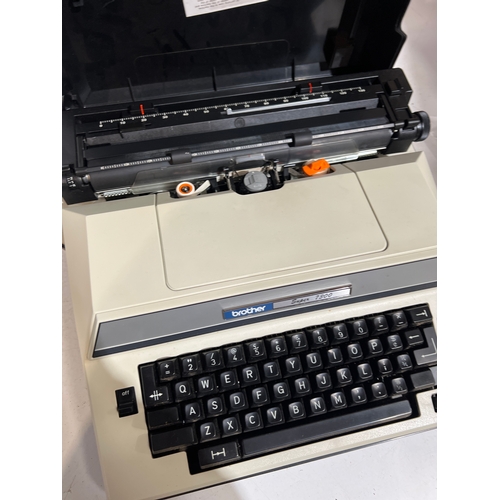 138 - Brother super 7300 vintage typewriter with case