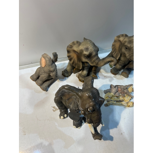 241 - Collection of elephant ornaments