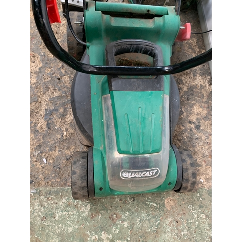 420 - Qualcast Cordless Lawn Mower with charger - untested