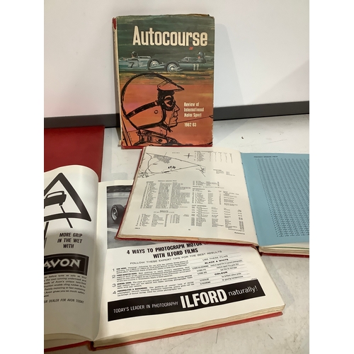 326 - Autocourse F1 Review Books 1961/2 1962/63 1963/64 + Sterling moss & Jack Brabham motor Racing book