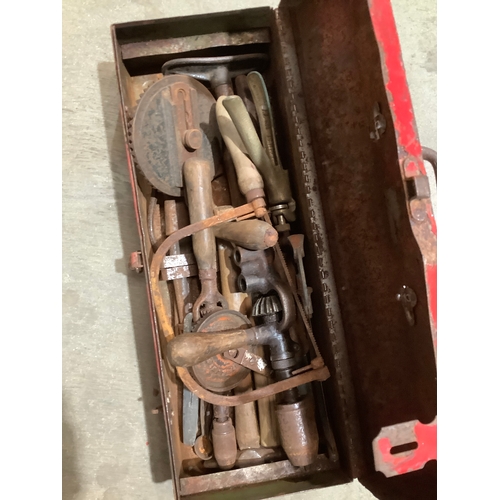 373 - Red tool box plus contents