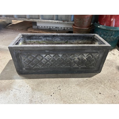 507 - Long Plastic Rectangular Planter