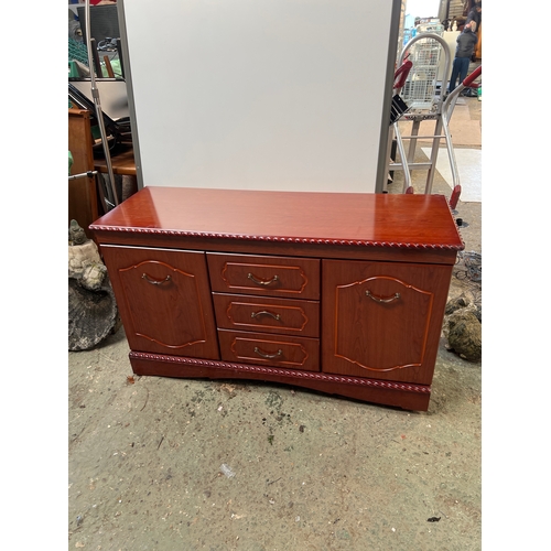 514 - Wooden sideboard with 3 drawers - very clean condition - approx 5ft long