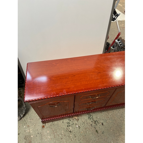 514 - Wooden sideboard with 3 drawers - very clean condition - approx 5ft long