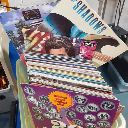 147A - Box of mixed LPs. Includes Carpenters, Shadows, Tom Jones and more