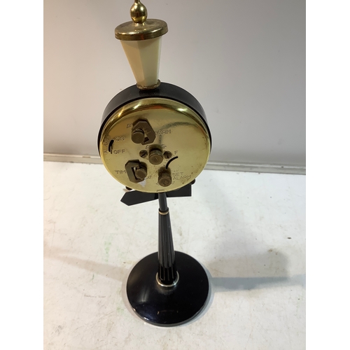 38 - Brass moulin rouge wind up clock