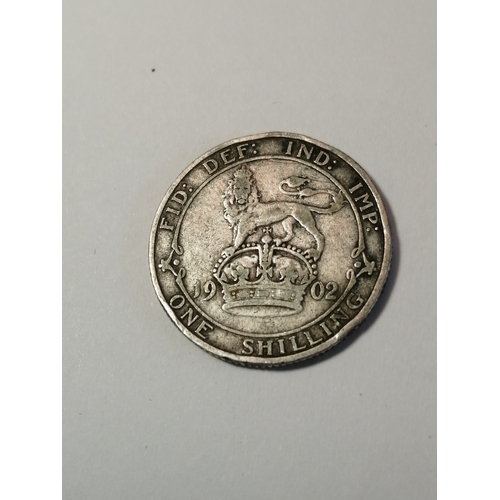 455A - COINS : 1902 Edward VII shilling