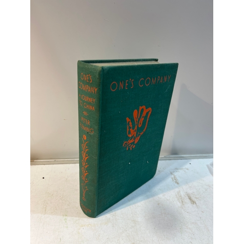 140 - Ones company - a journey to china - Peter Fleming - Jonathan cape - 1st edition - no dust jacket