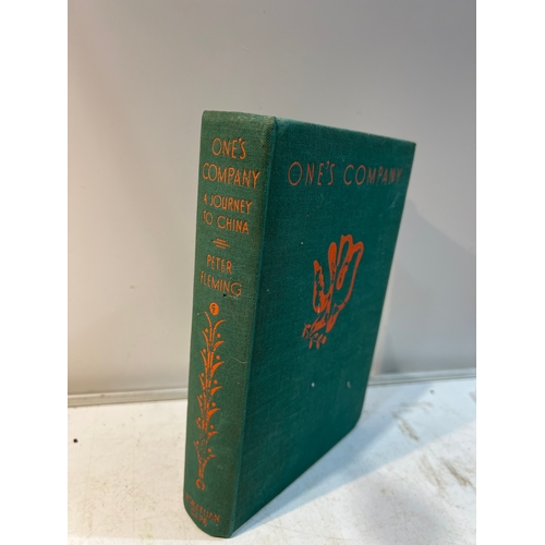 140 - Ones company - a journey to china - Peter Fleming - Jonathan cape - 1st edition - no dust jacket