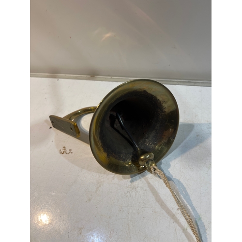 155 - Brass small wall hanging bell