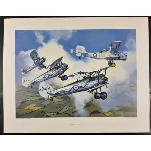 118A - Planes limited edition colour print ‘Target Practice - 1934’ from an original gouache painting by Er... 