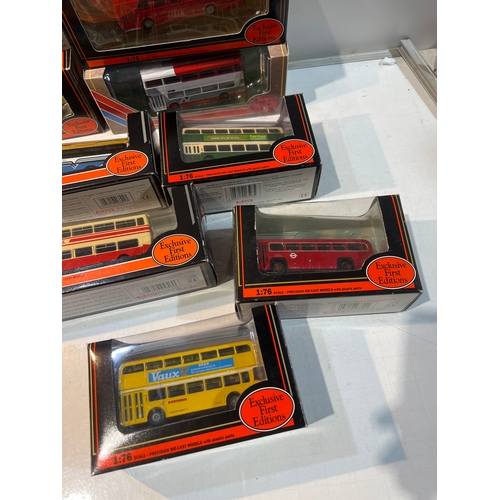 473 - 8x exclusive first edition buses and coaches - boxed