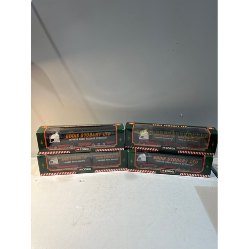 231 - 4x Corgi Eddie Stobart Ltd boxed lorries