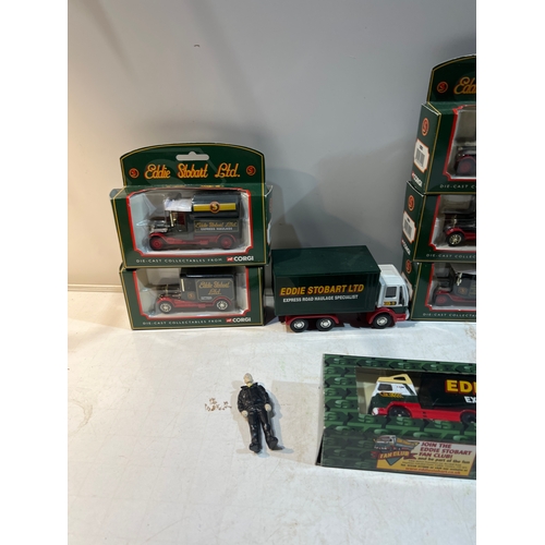 238 - Mainly boxed Eddie Stobart Lorries as well as driver figure