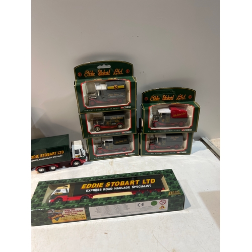 238 - Mainly boxed Eddie Stobart Lorries as well as driver figure