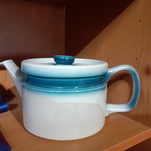 128A - Wedgewood Blue Pacific Teapot. No damage