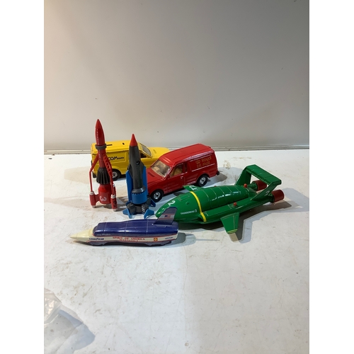 250 - 3 thunderbirds Royal Mail van plus telecom van no boxes