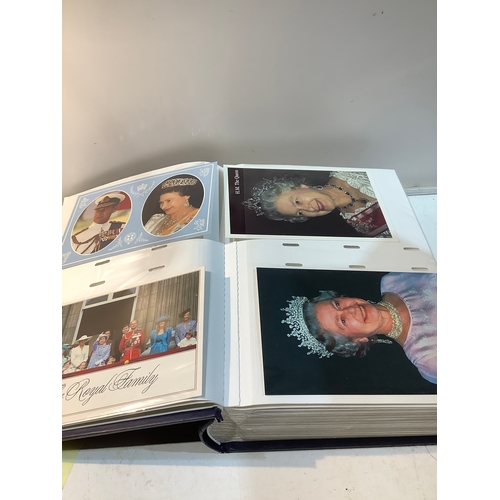 256 - Photograph album full of royal family photo postcards