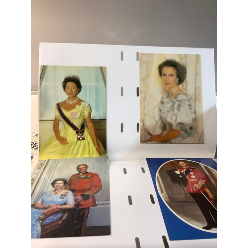 256 - Photograph album full of royal family photo postcards