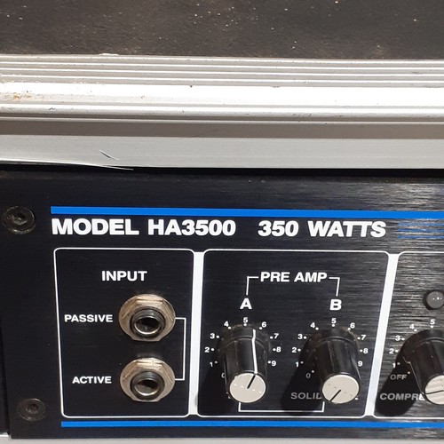 476B - Hartke 3500 Bass Amp Head. Flightcased in very nice condition