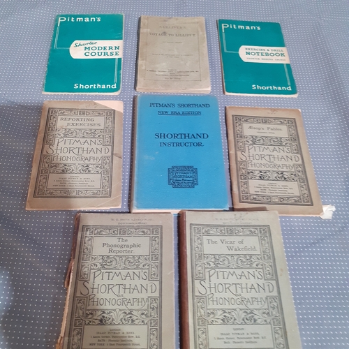 144B - Books. Shorthand. Pitmans shorthand, some published 1880s. Good condition given age.