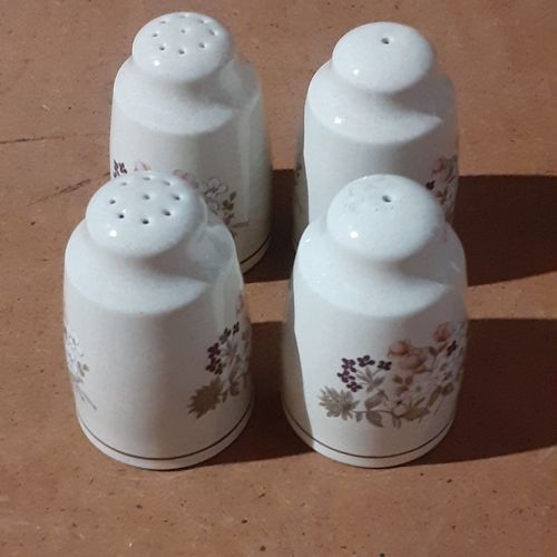 132A - Royal Doulton Lambethware. Cruet salt and pepper x 2. 1977. Nice condition. No damage