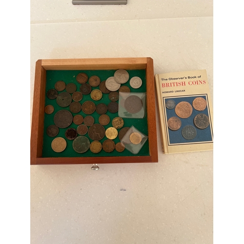 456 - COINS: quantity of old mainly English coinage & an observer book of coins