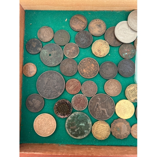 456 - COINS: quantity of old mainly English coinage & an observer book of coins