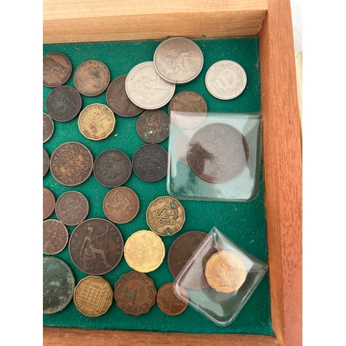 456 - COINS: quantity of old mainly English coinage & an observer book of coins