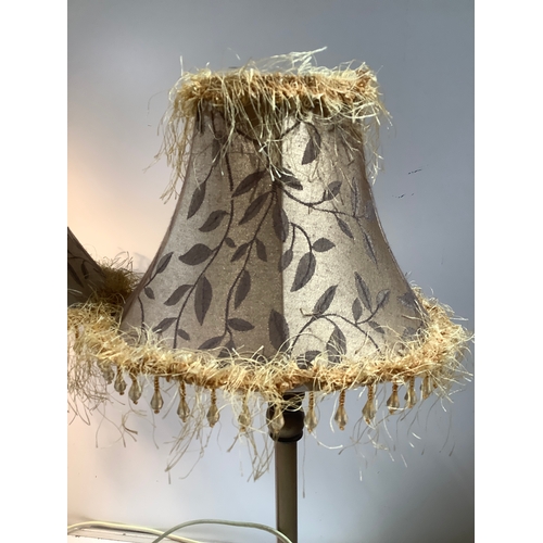 177 - Pair of matching gold lamps