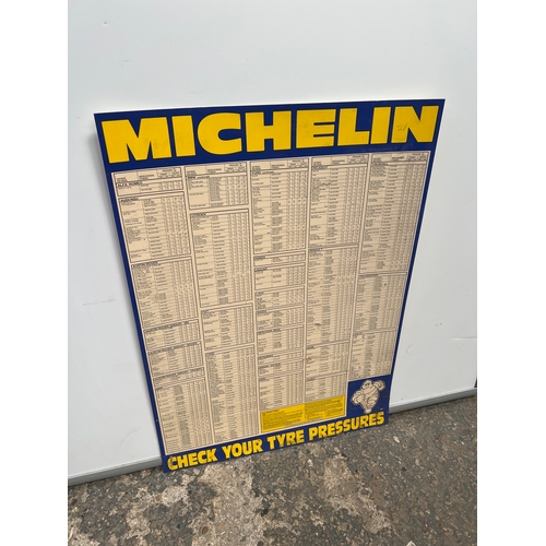 149 - Michelin check your tyre pressure advertising sheet - 90x60cm