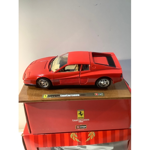 188 - Tonka polistil Lamborghini contech plus Burago Ferrari testarossa 1984