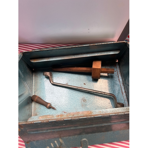 62 - 2x metal tool boxes with contents of mainly spanner’s inc brands Bedford, superslim, Britool and mor... 