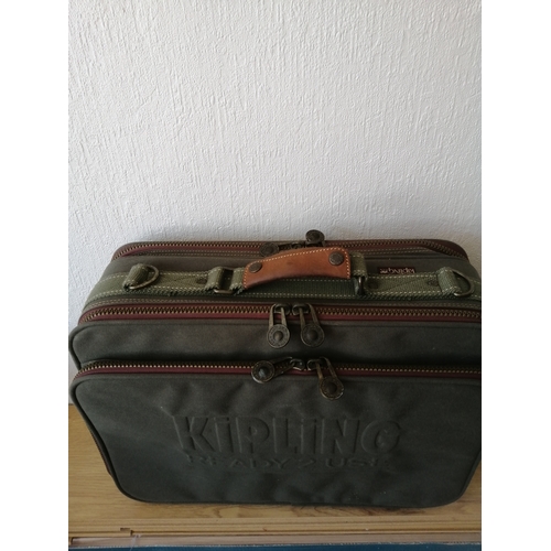 51A - Kipling travel suitcase with three zipped compartments 45cm x 33cm x 18cm