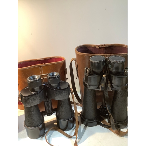 187 - Pair of vintage binoculars Barr & Stroud 7 x cf41 and kershaw 10 x 50