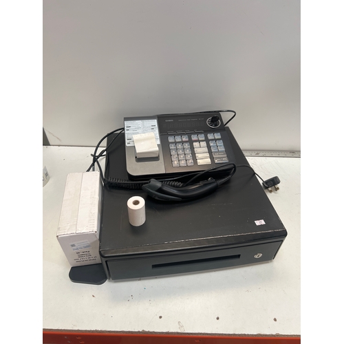 55 - Casio SE-S10 electronic cash register with 2  keys - power tested