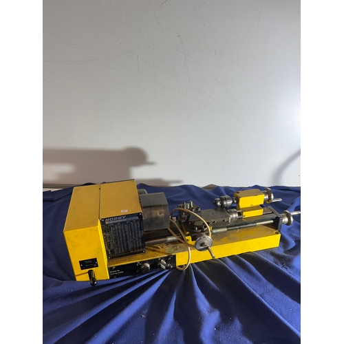 75 - HobbyMat MD65 lathe with a huge assortment of accessories inc drill bits, tap & die attachments, gea... 
