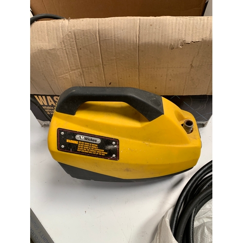110 - Wickes 100bar Pressure Washer with attachments