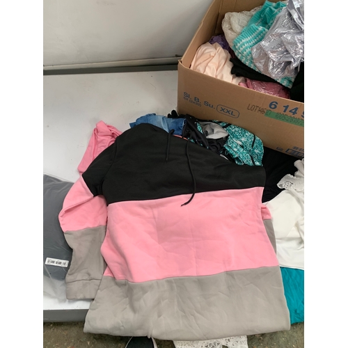 145 - Mixed lot of women’s clothing inc jumpers, tops, swimwear etc