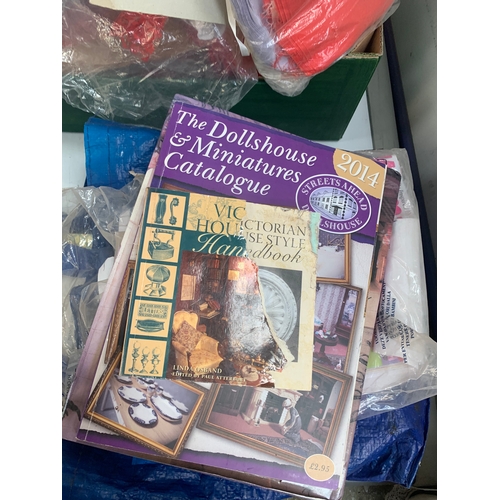 175 - Large quantity of sewing materials and stitching magazines