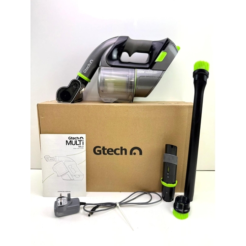 167 - Gtech multi MK2 cordless vacuum cleaner with box and attachments