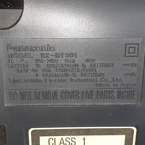 61A - Panasonic Boom Box model RX DT 501. All functions in good working order.