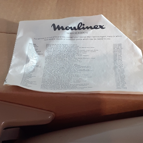56A - Vintage Moulinex Aspirateur No 1 electric portable hoover. All attachments etc in original box. Work... 