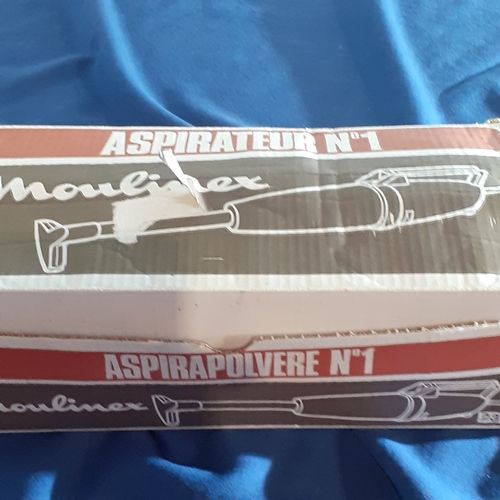 56A - Vintage Moulinex Aspirateur No 1 electric portable hoover. All attachments etc in original box. Work... 