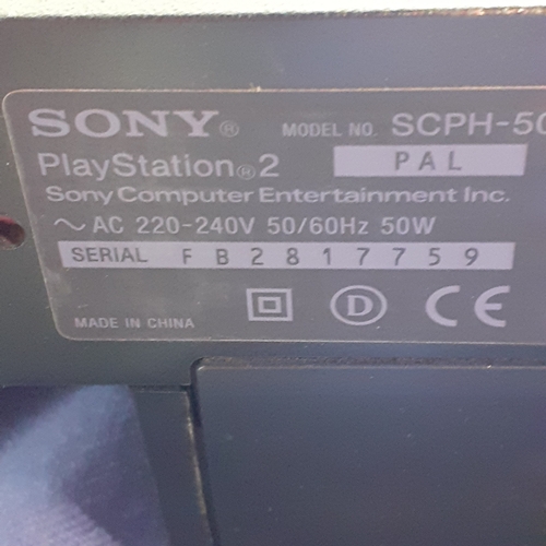 55A - Sony Playstation 2 console. Untested but overall good condition