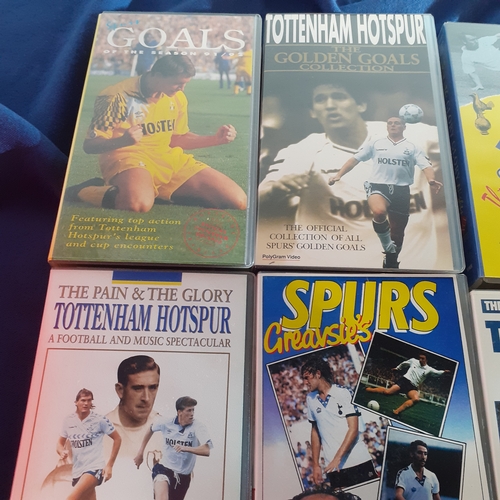 63A - VHS tapes, mostly vintage Spurs - best goals and highlights from 70's & 80's etc. Also hooligan and ... 