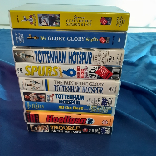 63A - VHS tapes, mostly vintage Spurs - best goals and highlights from 70's & 80's etc. Also hooligan and ... 